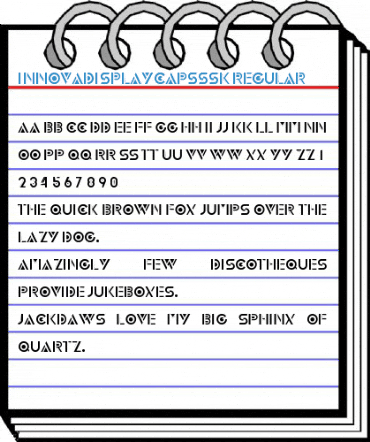 InnovaDisplayCapsSSK Regular Font