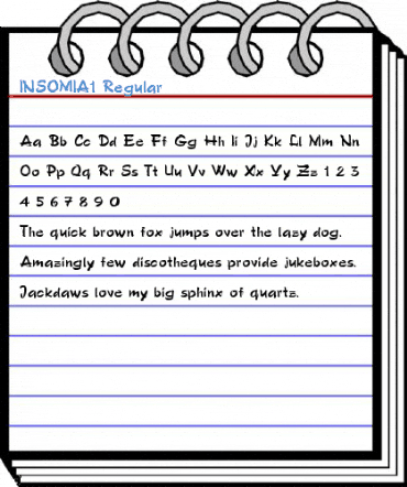 INSOMIA1 Regular Font