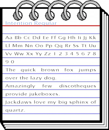 Intention Regular Font