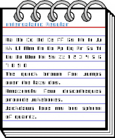 intergalatic Regular Font
