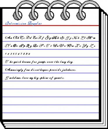 Intermission Regular Font