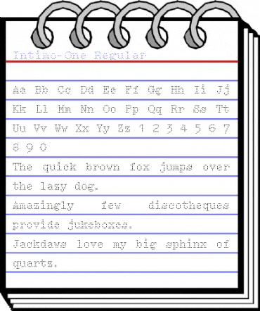 Intimo-One Regular Font