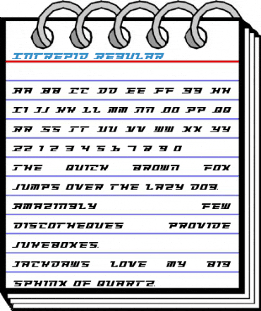 Intrepid Regular Font
