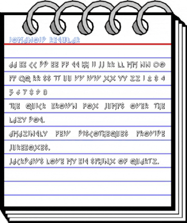 Iomanoid Regular Font