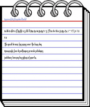 IpswichExtended Bold Font