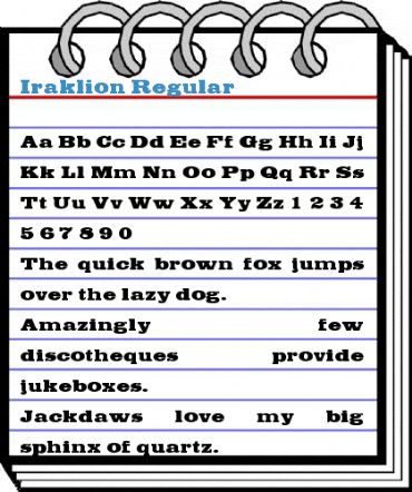 Iraklion Regular Font