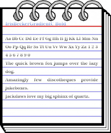 IrisBeckerGradientC Bold Font
