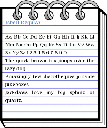 Isbell Regular Font