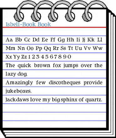 Isbell-Book Book Font