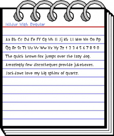 Isildur High Regular Font