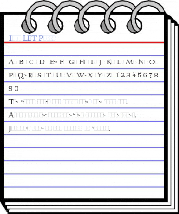 Isis LET Plain Font