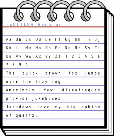 ISOCTEUR Regular Font