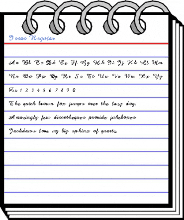Issac Regular Font