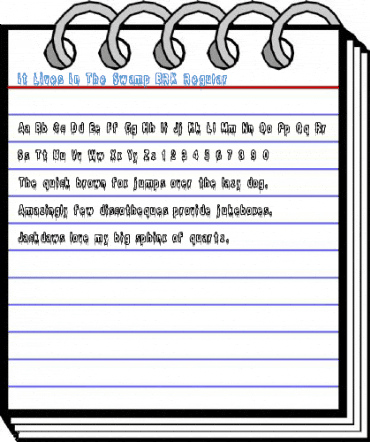 It Lives In The Swamp BRK Regular Font