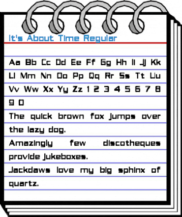 It's About Time Regular Font