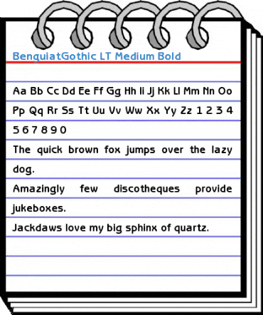BenguiatGothic LT Medium Bold Font