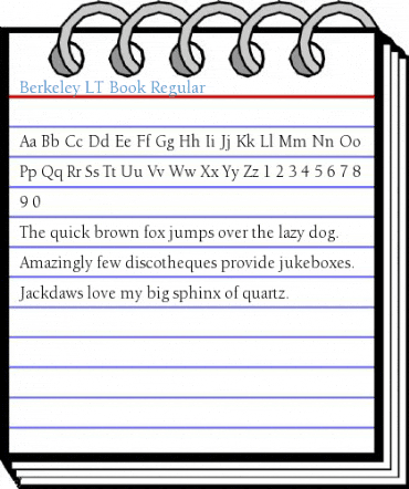 Berkeley LT Book Regular Font