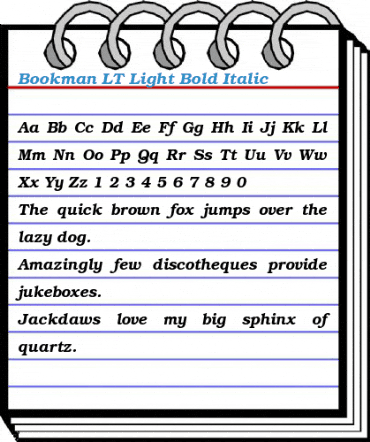 Bookman LT Light Font