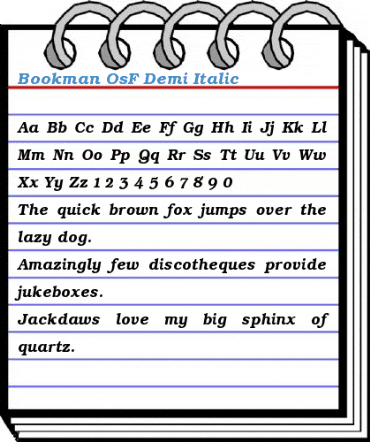 Bookman OsF Font