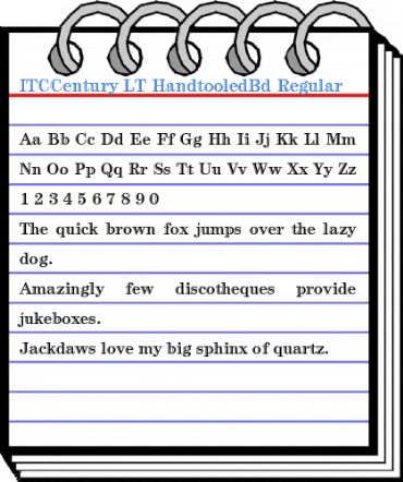 ITCCentury LT HandtooledBd Regular Font