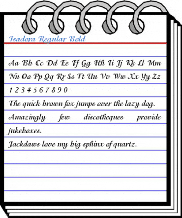 Isadora Regular Bold Font