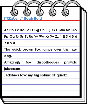 ITCKabel LT Book Bold Font