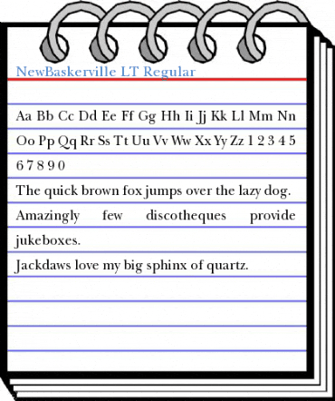 NewBaskerville LT Regular Font