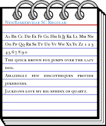 NewBaskerville SC Regular Font