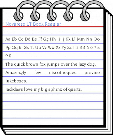 Novarese LT Book Regular Font