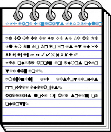 ITC Zapf Dingbats SWA Regular Font