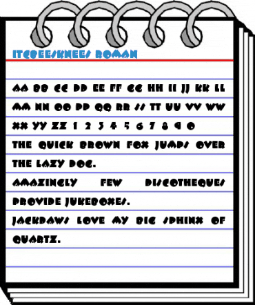ITCBeesknees Roman Font