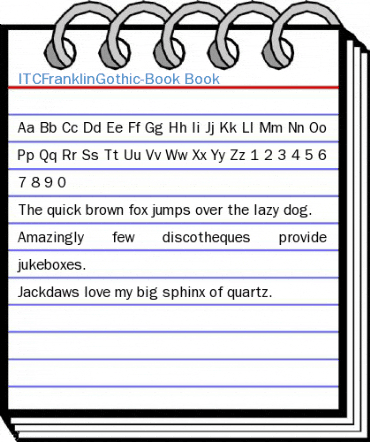 ITCFranklinGothic-Book Book Font
