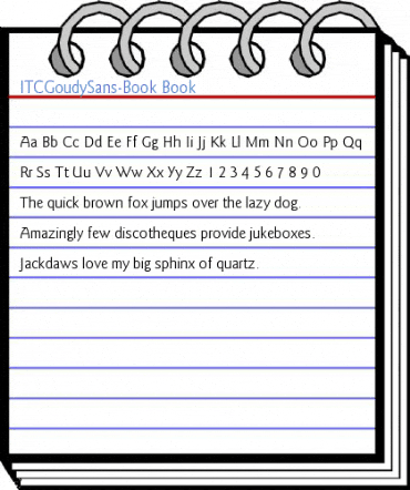 ITCGoudySans-Book Book Font