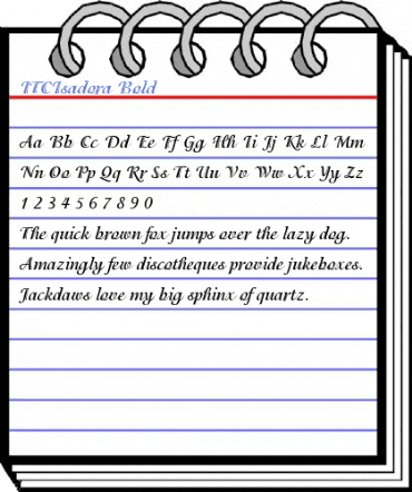 ITCIsadora Bold Font