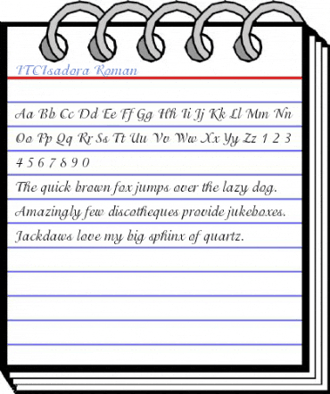 ITCIsadora Roman Font