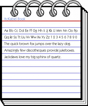 ItcKabel Book Font
