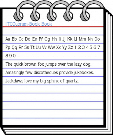 ITCQuorum-Book Book Font