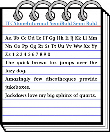 ITCStoneInformal-SemiBold Font