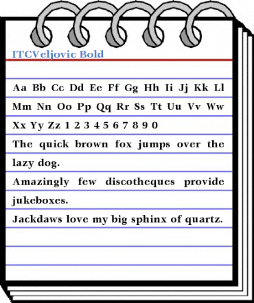 ITCVeljovic Font