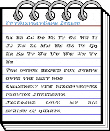IvyDisplayCaps Italic Font