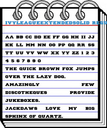 IvyLeagueExtendedSolid Regular Font