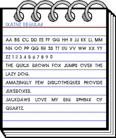 IxatNE Regular Font