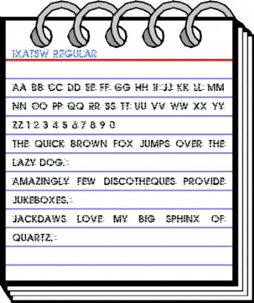 IxatSW Regular Font