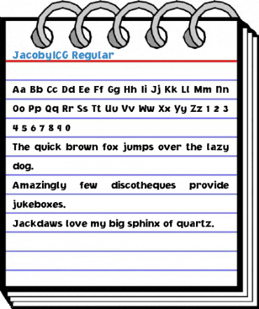 JacobyICG Regular Font