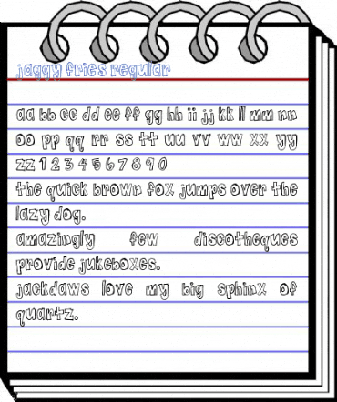 Jaggy Fries Regular Font
