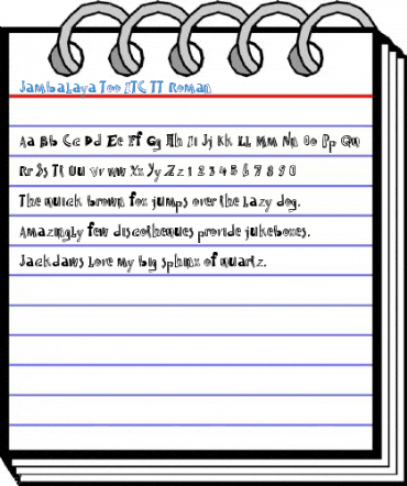 Jambalaya Too ITC TT Roman Font