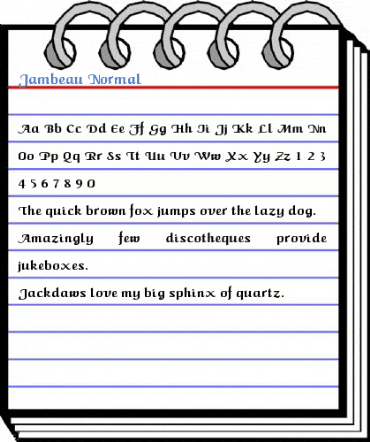Jambeau Normal Font