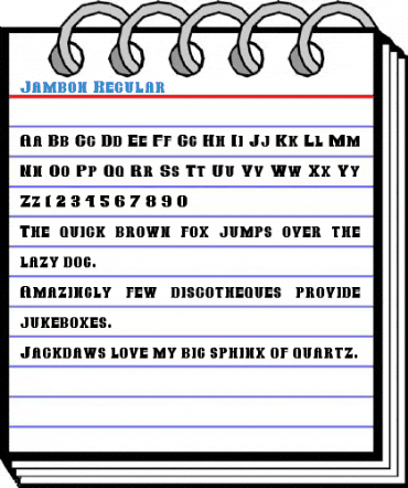 Jambon Regular Font