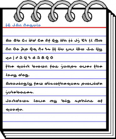 TG JAn Regula Font