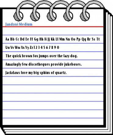Jandoni Medium Font